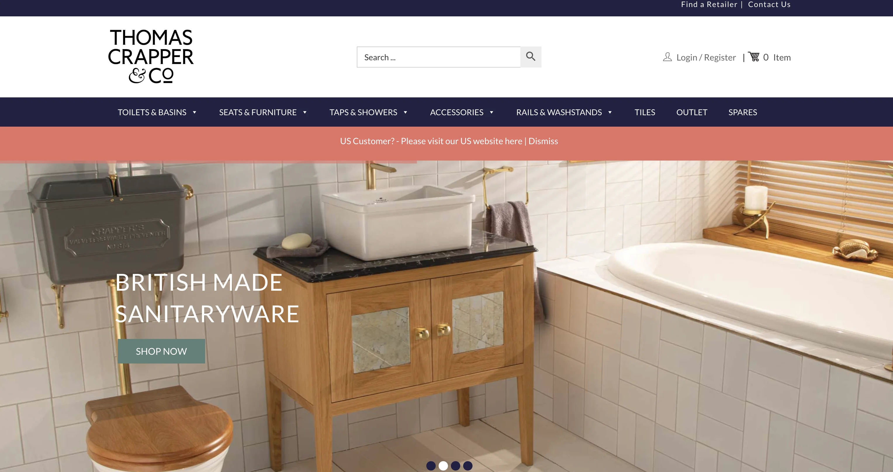 Thomas Crapper - Heritage British sanitary ware